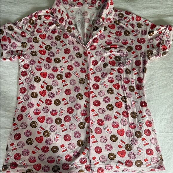 Girls Cotton Pajama Set. Top & Shorts. Size Medium. - Picture 1 of 5